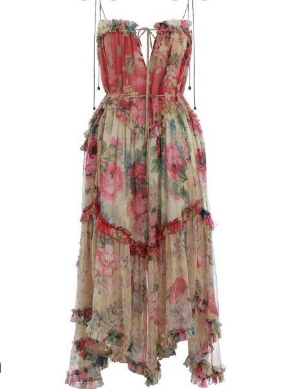 ZIMMERMANN (AU size 2 / US 6-8) silk chiffon Melody Floating floral dress EUC - Picture 2 of 4